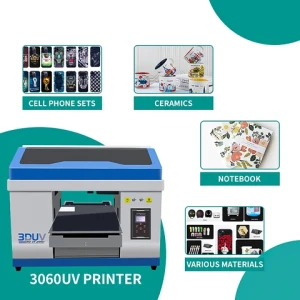 High Quality A3 Uv Printer Suitable for Phone Case T-shirt Card A3 Size Printing Machine 3060 Best 3d Inkjet Printers Provided