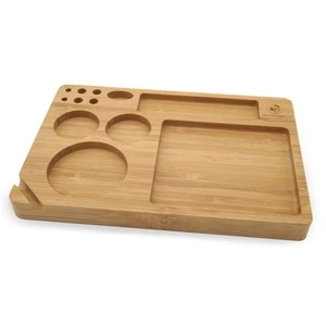 High Quality Bamboo Customize Rolling Tray Wholesale Serving Trays