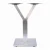 Import high quality brushed stainless steel table base Y shape table leg for granite top from China