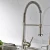 Import High Quality Bushed Nickle Tap Mixer Kitchen Faucet with pull down sprayer from China