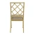 High quality chairs hotel wedding furniture cross back metal dining chair with cushion