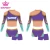 Import High Quality Cheerleading Uniform Costume With Long Sleeve Asymmetrical Neck Top from China