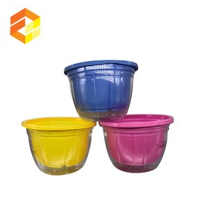 High quality customize big plastic flower pot trays saucers