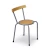 Import High quality dining furniture metal steel frame bent wood  fast food dining chairs for McDonald from China