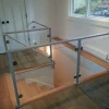 High Quality Floor Mounted Glass Balcony Railing