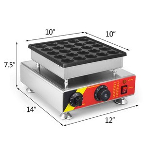 High quality hot sales Generic Nonstick Electric Dorayaki 25holes Mini Round Waffle Maker Baker Machine 220V