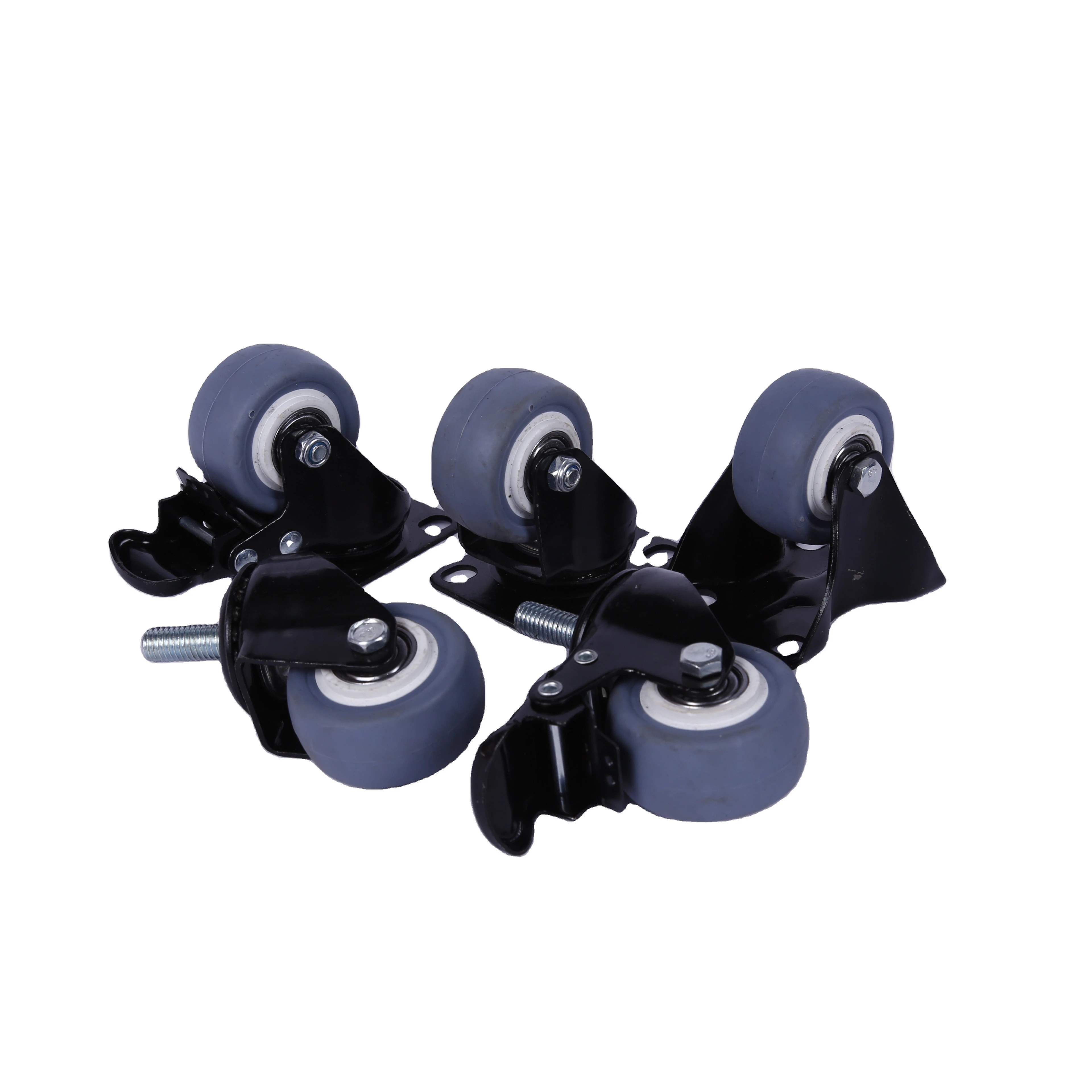 high quality hot sell galvanized PVC Polyurethane nylon PP RUBBER material small caster wheel