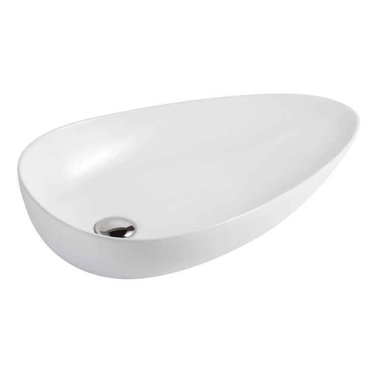 High quality italian style sanitary ware glossy white bathroom vessel sink modern porcelain hand washbasin