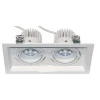 High quality led residential lighting 3X10w dimmable optional black led grille downlight