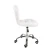 Import High quality Popular silver task white leather office chair without arms from China