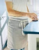 high quality pure linen waist apron/short apron /restaurant waiter apron with pockets
