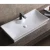 Import High quality stone white rectangle sink bowl ceramic sanitary wares bathroom wash basin sink from China