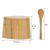 Import High quality swivel pepper box cellars pinch pot natural bamboo spice box from China