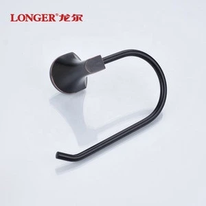 High Quality Unique Wall Mount Bathroom Accessories Stainless Steel Black Towel Ring in Wholesale Price