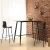 Import High Quality Wholesale Luxury Set Of 2 High Back Metal Legs PU Bar Stools Furniture from China