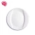 Import high quantity white plastic melamine round charge dinner plate dish with rim for hotel used from China