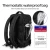 Import Hk  Men expandable 13-27L  travel bag wet dry seperation  business trip USB backpack holiday carry bag fitting luggase shoe case from China