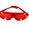 Holiday Shutter Shades Neon EL Wire LED Flashing Glasses Light Up Glasses Cold Light Luminous Club Concert Party Glasses