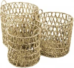 Home appliances Water hyacinth basket pieces in different sizes best seller 2020