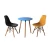 Import Home Furniture Colorful Plastic Black Dining Chairs PP Restaurant Chair with Beech Legs from China