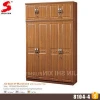 Home furniture wood almirah designs 4 door wardrobe cabinet cheap modern bedroom mdf wardrobe with mirror