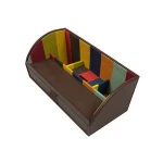 Home Office Leather Desk Stationery Organizer Storage Box Pen Holder with Drawer