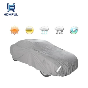 Homful Universal Car Protective Cover Windshield Automatic Waterproof Car Cover