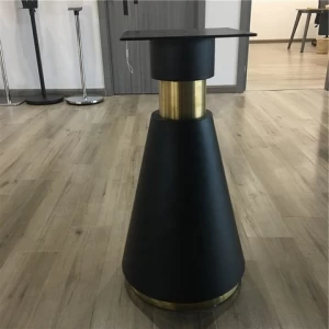 Hot Metal Table Base Black and stainless steel  Design   Pedestal Coffee Industrial  Restaurant Dining Metal Table leg