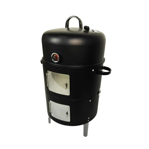 Hot Product 3 in 1 tower 3 layers cylinder barbecue smoker bbq charcoal steam outdoor bbq grills for garden
