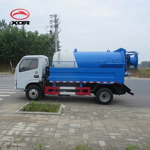 hot sale 10cbm multi-function vacuum pump sewage suction truck washing truck