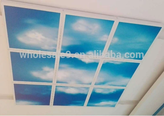 Hot sale 36w blue Sky Ceiling Light customised image skylight led panel light