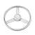 Import Hot Sale AISI 316/304 Stainless Steel Accessory Marine Wheel Boat Steering Wheel from China