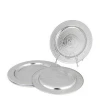 Hot sale dinner butter plate stainless steel meat trays serving dish