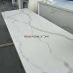 Hot Sale Faux White Marble Kitchen Benchtop Quartz Stone