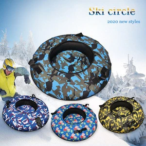 Hot Sale HaoTong Inflatable Snow Tube and Ski Circle Snow Skiing Sledge