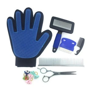 Hot Sale Health Mini Small Rubber Pet Massage Gloves Hair Brush
