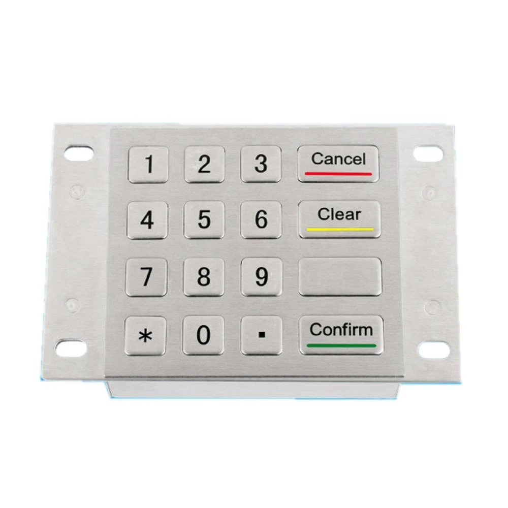 Hot Sale Metal Stainless Steel Drilling dome membrane Numeric Keypad