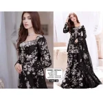 Hot Sale Multi-colored Heavy Net Embroidered Tulle Lace Fabric with Scalloped Edges For Women Dress RFD1022