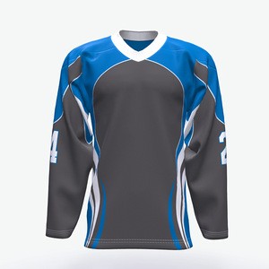 Hot Sale OEM Design Hockey league Sportswear Men Breathable Sublimation Printing Heat Transfer Ice Hockey Jerseys