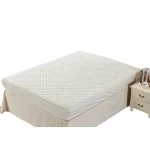 Hot sale white waterproof quilted mattress protector / microfiber pillow protector