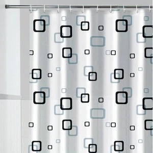 Hot Sell Wipe Clean Waterproof Printed Peva Shower Curtain