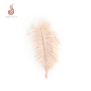 Hot selling dyed 40cm pink ostrich feather for birthday wedding holiday party decoration