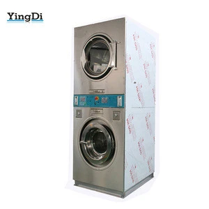 Hot selling laundry used double stacked washer and dryer,electric clothes dryer for sale