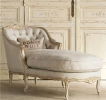 Hot selling solid wood leisure French antique couch living room sofa furniture chaise sofa indoor