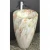 Import Hotel Luxury Ceramic Bathroom Wash Basin one piece full pedestal white and flower design sanitary wares from China