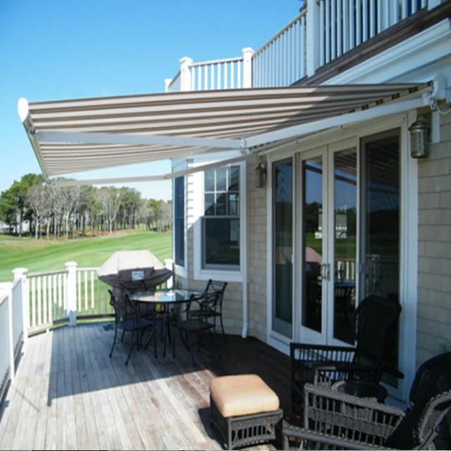 House patio cover sun shade rain protect outdoor acrylic retractable awning