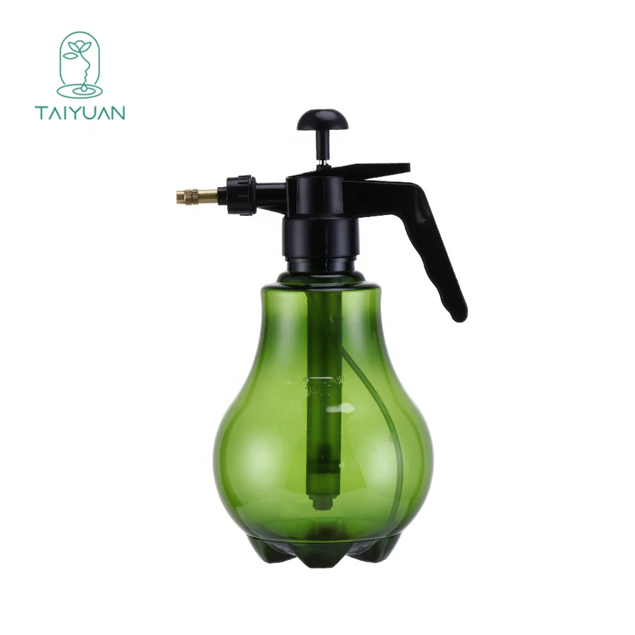 Household 1.5L air pressure watering can plastic watering pot hand  pressed garden sprinkling can