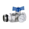 Hvac manual balancing accessories fittings ball water meter valve