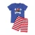 Import Independence Day kids summer clothing sets soft boutique outfits boy suit from China