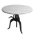 Import Industrial &amp; vintage Cast Iron Height adjustable banswara marble round Top crank dining table breakfast table from India